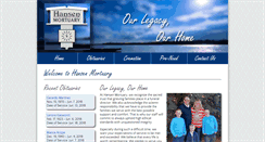 Desktop Screenshot of hansen-mortuary.com