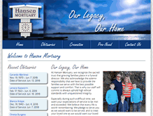 Tablet Screenshot of hansen-mortuary.com